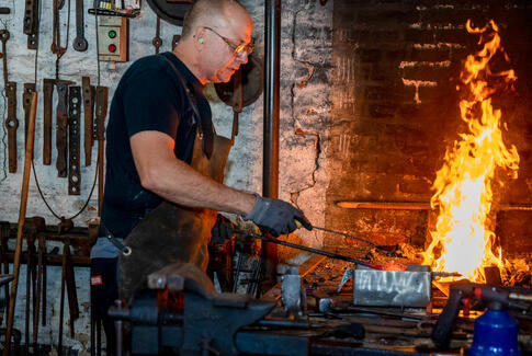Knivtræf på Industrimuseet