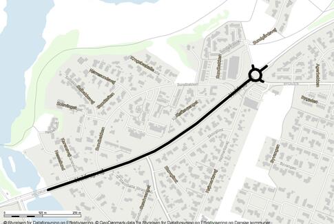 Der bliver lagt ny asfalt på Haldrupvej og Chr. M. Østergaards Vej i Horsens