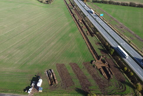 E45 vrimler med fortidsfund