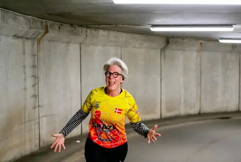 Løbefest på Bilkas tag