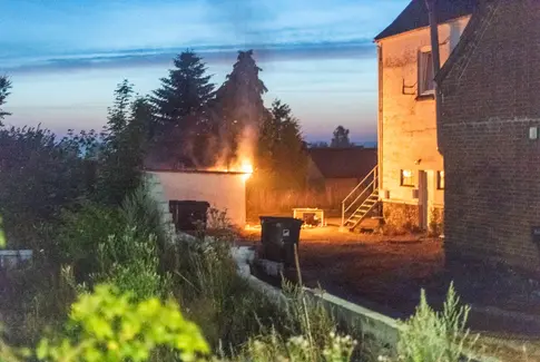 Natlig brand i skur på Silkeborgvej i Lund