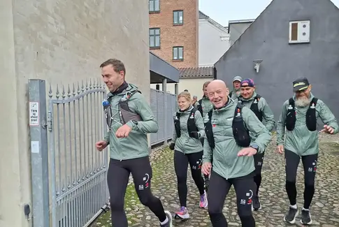 Løbere fra Horsens på vej til København