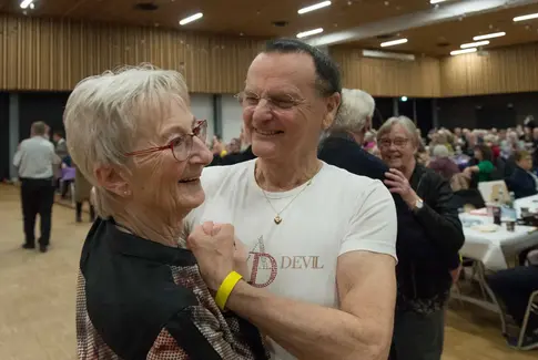 Harmonikatræf i Horsens. Ulla og Poul Erik