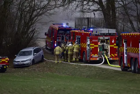 Brandbiler i Brædstrup