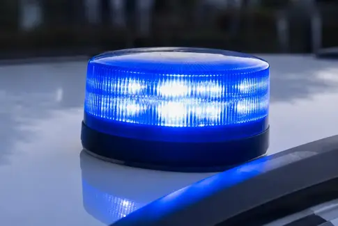 Blåt udrykningsblink