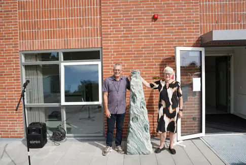 Centerrådsformand Palle Juhl Nielsen og formand for egebakkens Venner Kirsten