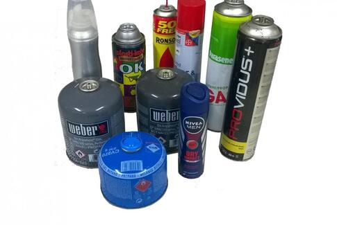 Gasflasker farlige for skraldemænd