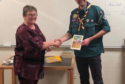 Gave til KFUM-spejderne i Egebjerg