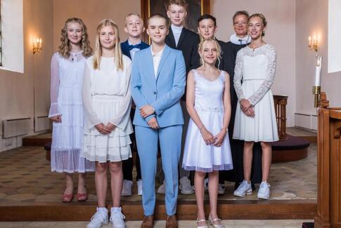Konfirmeret i Yding kirke lørdag 29. august