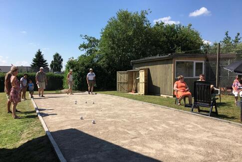 Indvielse af Petanque Bane i Hovedgård
