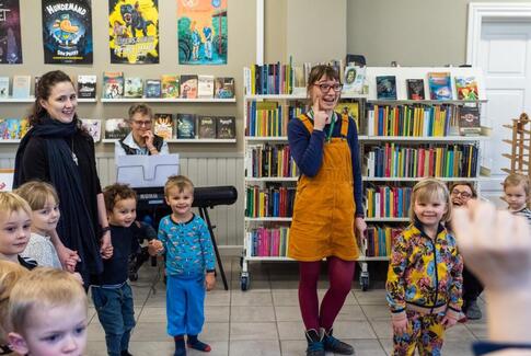 Det gik bananas på Gedved bibliotek