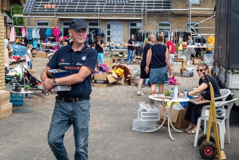 Velbesøgt loppemarked i Gedved