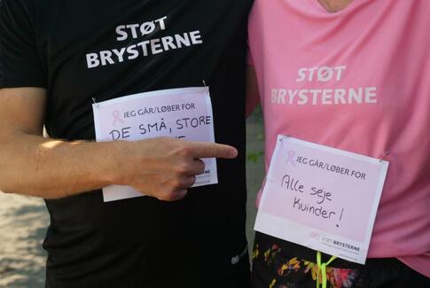 Linda fra Uldum går og løber for brystkræftsagen