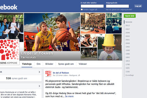 Horsens løfter i flok på Facebook