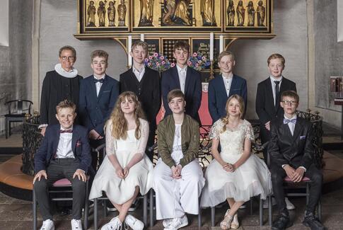 Konfirmeret i Østbirk Kirke St. Bededag 17. maj