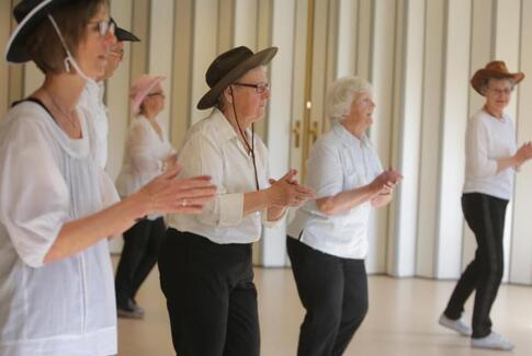 Dansere på slap line