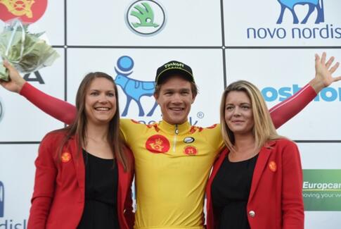 Christopher Juul Jensen i gult efter enkeltstarten