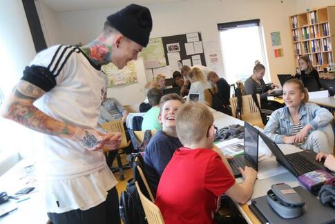 Rå rap på Lundskolen