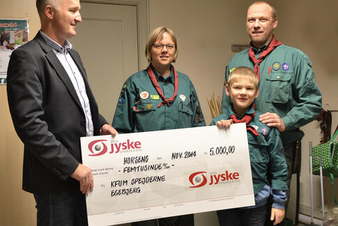 Støtte til Egebjergspejderne