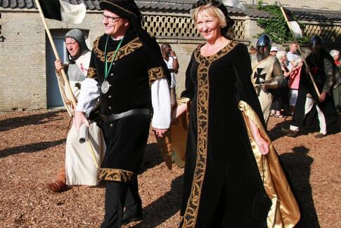 Middelalderfestival i dejligt sensommervejr