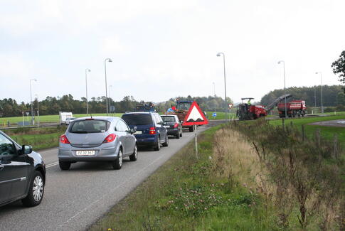 Trafikkaos i Østbirk