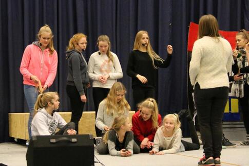 Der øves i Egebjerghallen