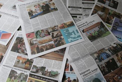 Skriv en novelle med ugeavisen som omdrejningspunkt