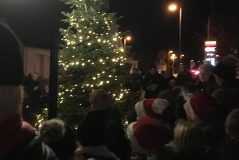 Julelysene blev tændt i Søvind