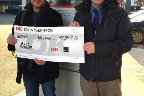 Flot pengegave til Gedved IF’s Venner