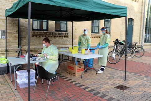 Test af plejepersonale i fuld gang