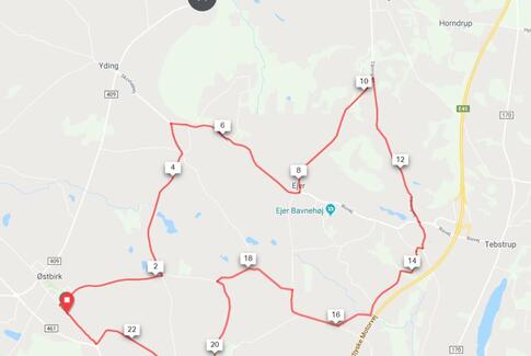 AGU-Løbet 2018: Cykelløb omkring Østbirk