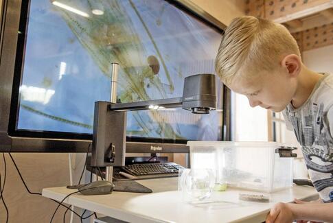 Eleverne på Østbirk Skole tager de naturvidenskabelige briller på