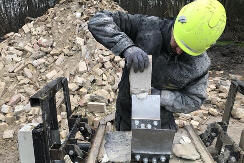 Mursten og træ genanvendes til nyt byggeri i Brædstrup