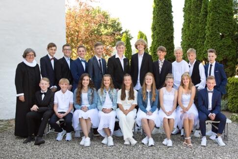 Konfirmander i Ørridslev og Vedslet kirker