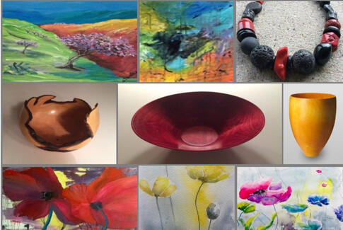 Jazzballader, malerier, træskåle og frimærker i Brædstrup