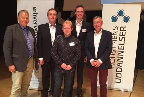 3 elever fra Teknisk Skole Silkeborg fik Metalindustriens Lærlingepris