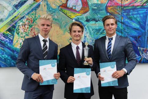Gymnasieelever vandt det hele til regionsmesterskabet