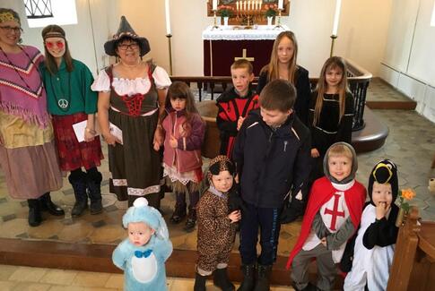 Fastelavnssøndag i Yding Kirke